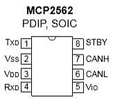 MCP2562ピン構成図