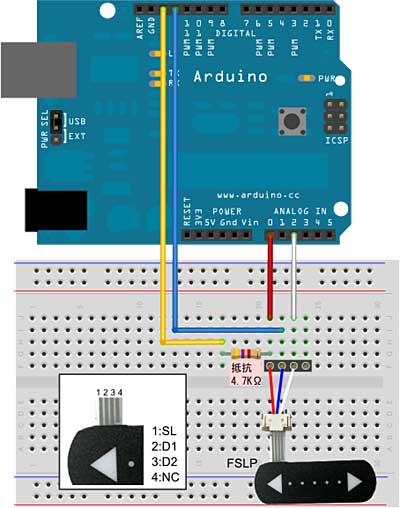 FSLP-Arduinoでの配線図１